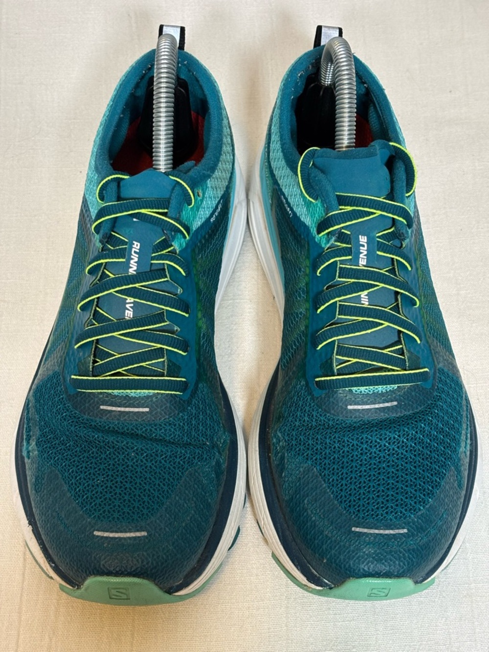 Salomon Sonic RA Max Road Running Athletic Shoes-Blue/Teal/Yellow-Women Size 9 - Picture 3 of 10